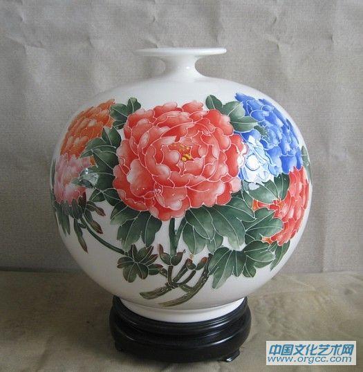花瓶手彩